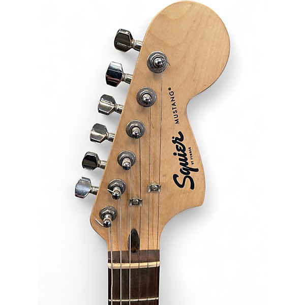 Used Squier Bullet Mustang HH Surf Green Solid Body Electric Guitar