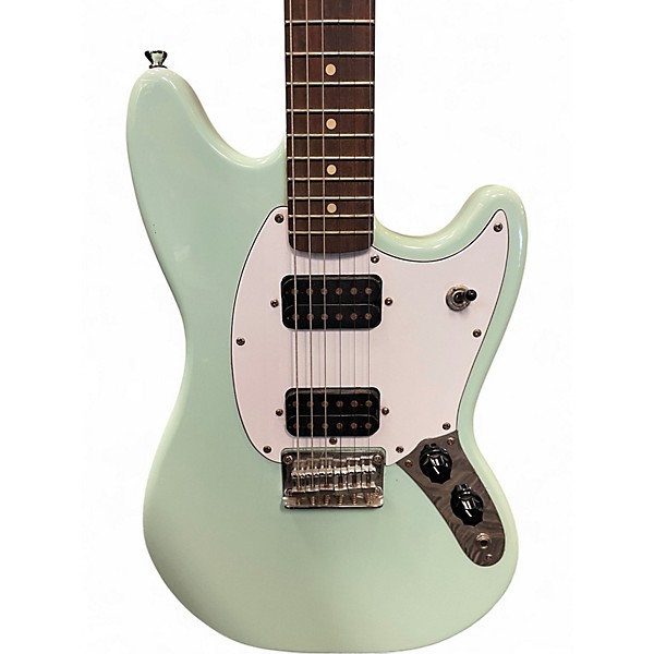 Used Squier Bullet Mustang HH Surf Green Solid Body Electric Guitar