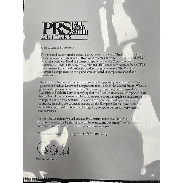 Used 2023 PRS Custom 24 BURNT MAPLE LEAF Solid Body Electric Guitar