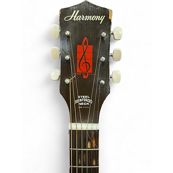 Used Harmony Arch Top  2 Color Sunburst Acoustic Guitar