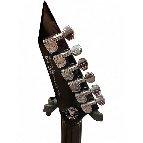 Used ESP M1 CUSTOM Black Solid Body Electric Guitar