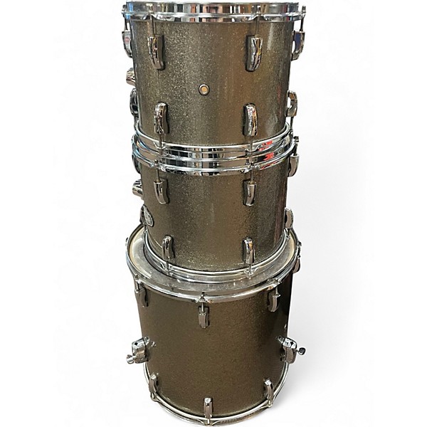 Used Pearl 4 Piece Vision GOLD SPARKLE Drum Kit