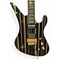 Used Schecter Guitar Research Synyster Gates Signature Custom S Black and Gold Solid Body Electric Guitar