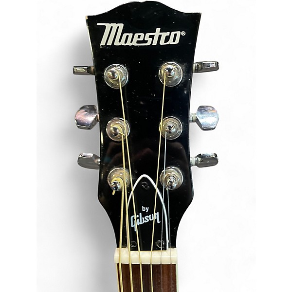 Used Maestro SA41BK Ebony Acoustic Guitar