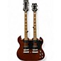 Used Dean DUAL NECK SG Natural Solid Body Electric Guitar thumbnail