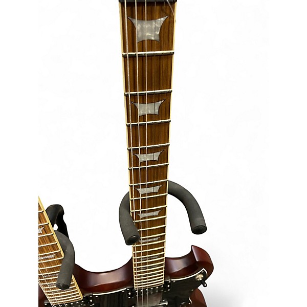 Used Dean DUAL NECK SG Natural Solid Body Electric Guitar