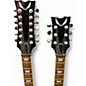 Used Dean DUAL NECK SG Natural Solid Body Electric Guitar