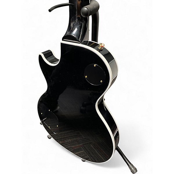 Used Gibson Les Paul Custom Black and Gold Solid Body Electric Guitar