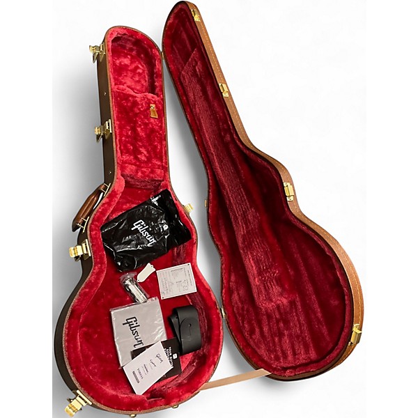 Used Gibson Les Paul Custom Black and Gold Solid Body Electric Guitar