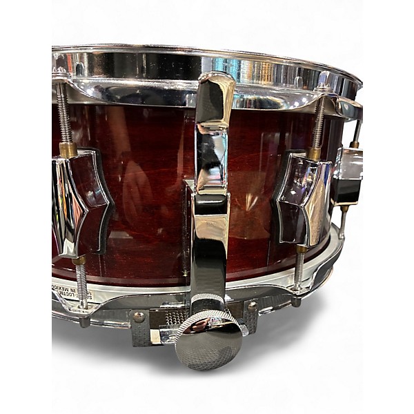 Used Fibes 13X5.5 jasper shell dark cherry Drum