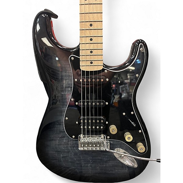 Used Squier Stratocaster FMT HSS Black Burst Solid Body Electric Guitar