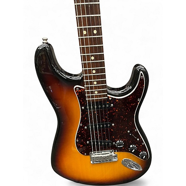 Used Fender American Standard Stratocaster 3 Tone Sunburst Solid Body Electric Guitar
