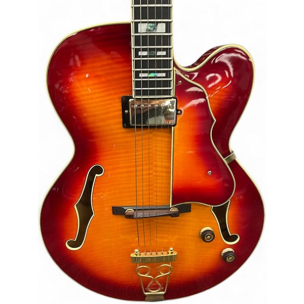 Used Ibanez AF151 Cherry Sunburst Hollow Body Electric Guitar