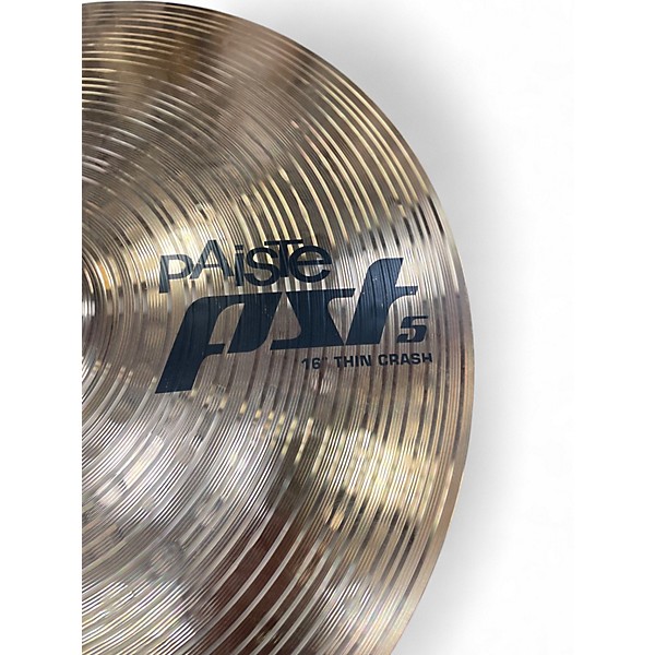 Used Paiste 16in PST5 thin Crash  Cymbal