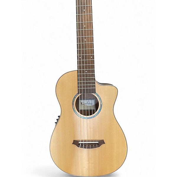 Used Cordoba Mini II EB-CE Natural Acoustic Electric Guitar