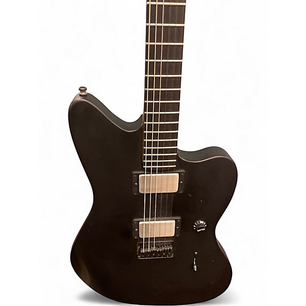 Used Fender Jim Root Signature Jazzmaster Flat Black Solid Body Electric Guitar