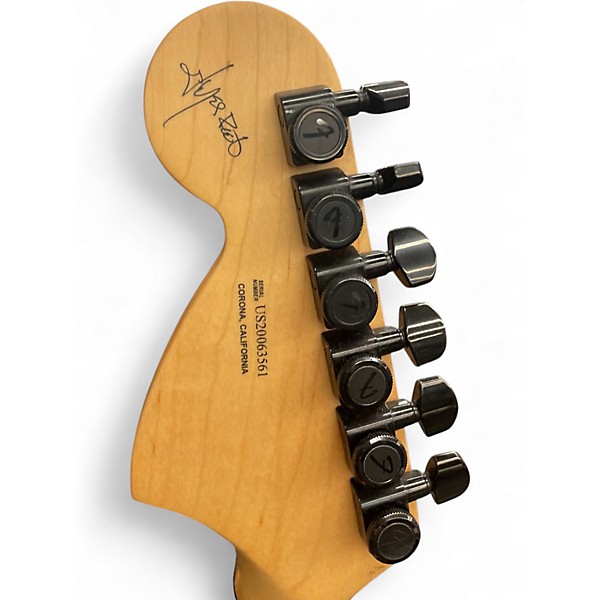 Used Fender Jim Root Signature Jazzmaster Flat Black Solid Body Electric Guitar