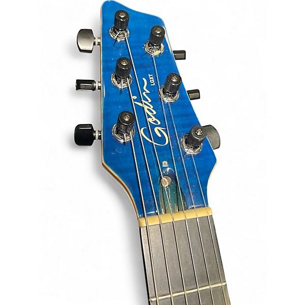 Used 2018 Godin LGX-SA Trans Blue Solid Body Electric Guitar
