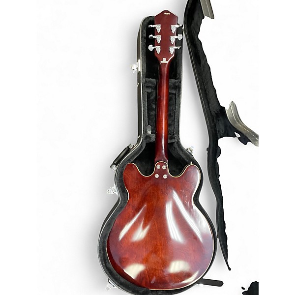 Used Eastwood H78 Tobacco Burst Hollow Body Electric Guitar