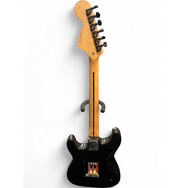 Used Squier Standard Stratocaster Black Solid Body Electric Guitar