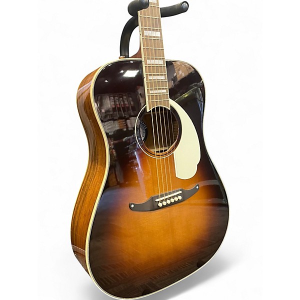 Used Fender King Vintage MJVE 2 Color Sunburst Acoustic Electric Guitar