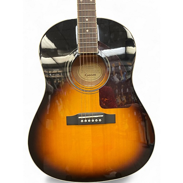 Used Epiphone AJ200S Sunburst Acoustic Guitar