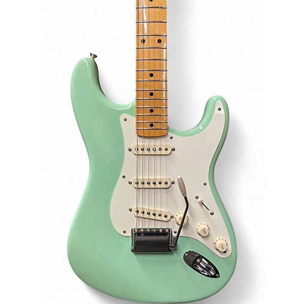 Used 2001 Fender 1957 American Vintage Stratocaster Surf Green Solid Body Electric Guitar