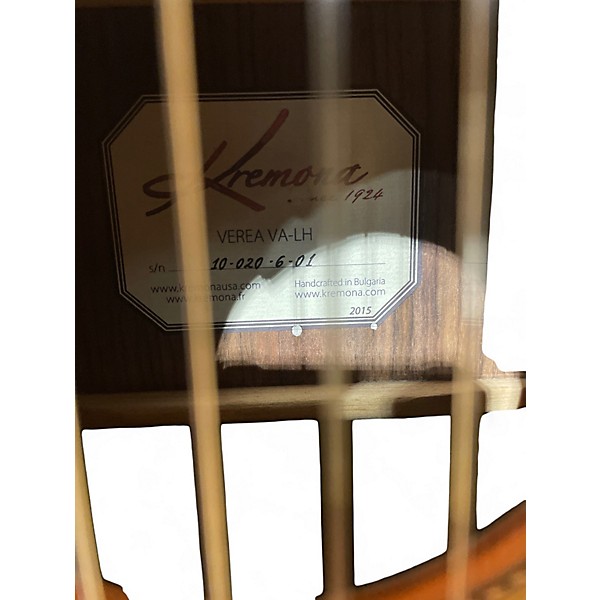 Used Kremona Verea Left Handed Natural Nylon String Acoustic Guitar
