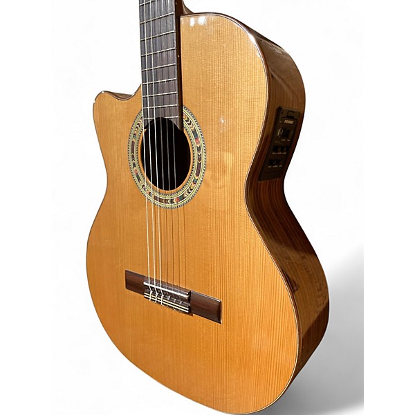 Used Kremona Verea Left Handed Natural Nylon String Acoustic Guitar