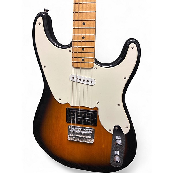 Used Squier 51 2 Tone Sunburst Solid Body Electric Guitar