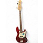 Used Squier Affinity Jazz Bass Candy Apple Red Electric Bass Guitar thumbnail