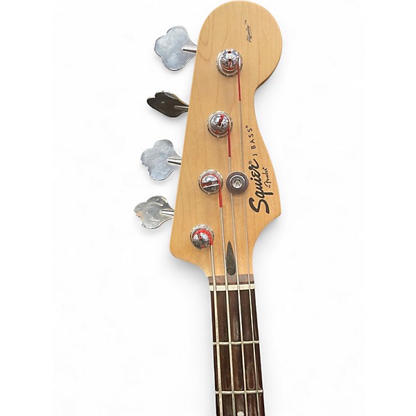 Used Squier Affinity Jazz Bass Candy Apple Red Electric Bass Guitar