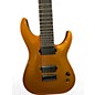 Used Schecter Guitar Research Km7 Gold Solid Body Electric Guitar