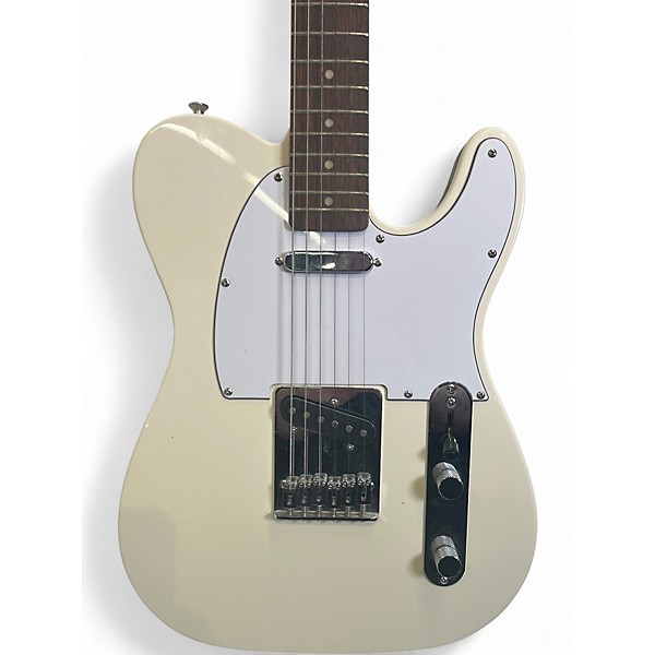 Used Squier Telecaster Classic White Solid Body Electric Guitar
