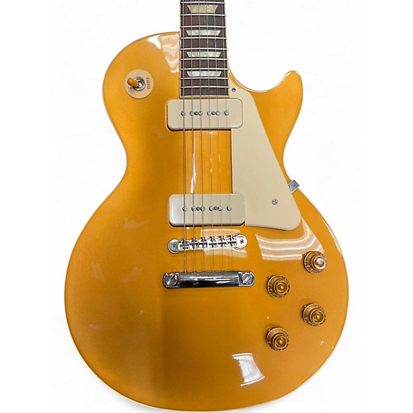 Used 2022 Gibson Les Paul Standard '50s P-90s Gold Top Solid Body Electric Guitar