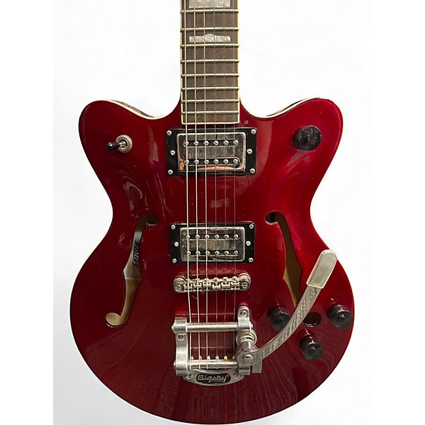 Used Gretsch Guitars g2657t Candy Apple Red Metallic Hollow Body Electric Guitar