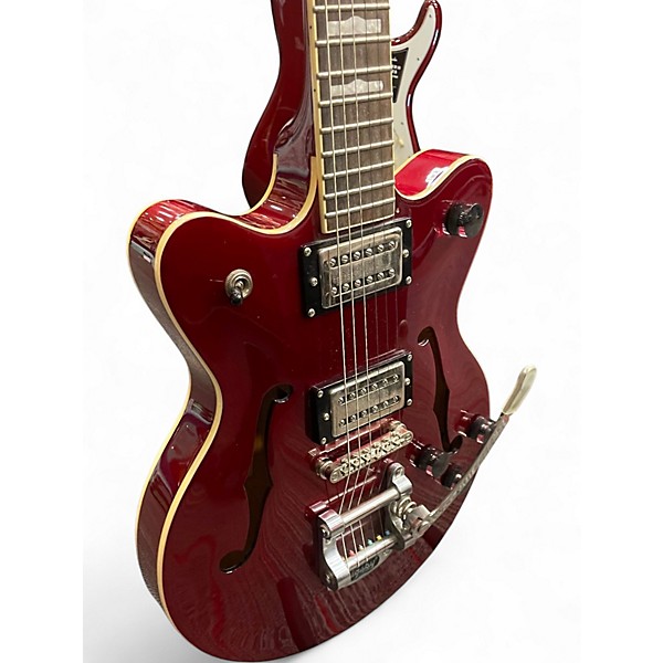 Used Gretsch Guitars g2657t Candy Apple Red Metallic Hollow Body Electric Guitar