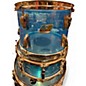 Used Ludwig 5 Piece Vista Lite Transparent Blue Drum Kit