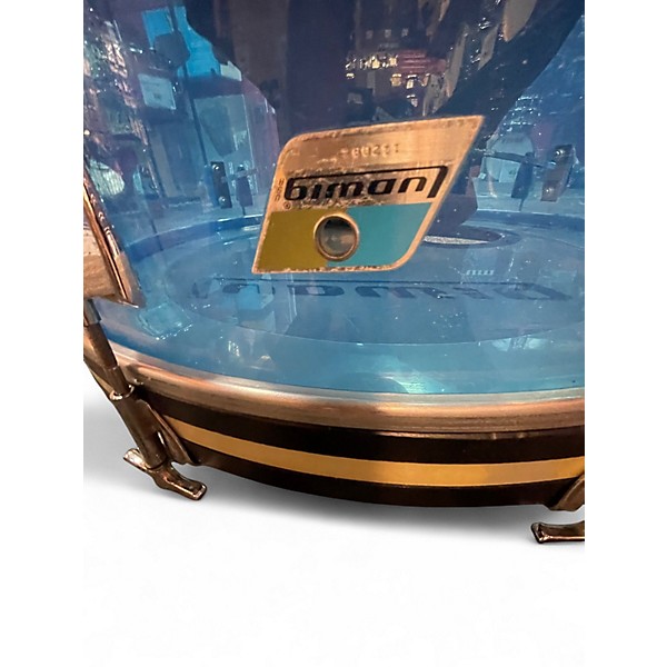 Used Ludwig 5 Piece Vista Lite Transparent Blue Drum Kit