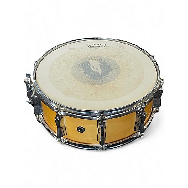 Used Yamaha 14X5.5 Stage Custom Snare Natural Wood Drum