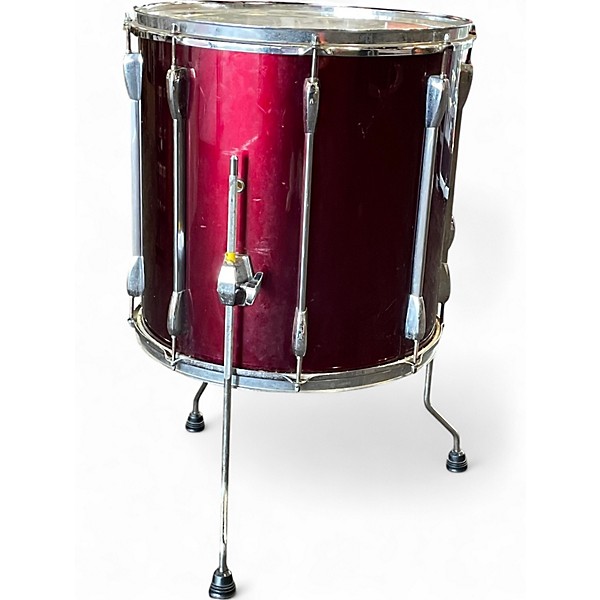 Used Pearl 16X16 Export Series Dark Red Drum