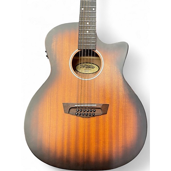 Used D'Angelico Premier Series Fulton LS Aged Mahogany 12 String Acoustic Electric Guitar