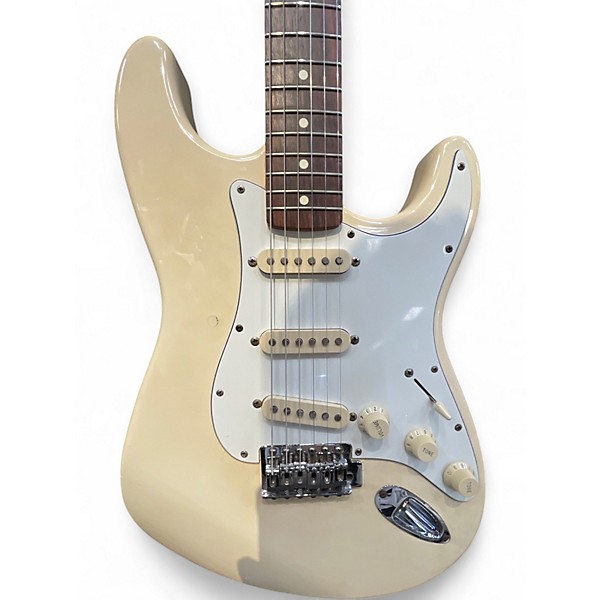 Used Fender Standard Stratocaster Olympic White Solid Body Electric Guitar