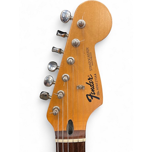 Used Fender Standard Stratocaster Olympic White Solid Body Electric Guitar