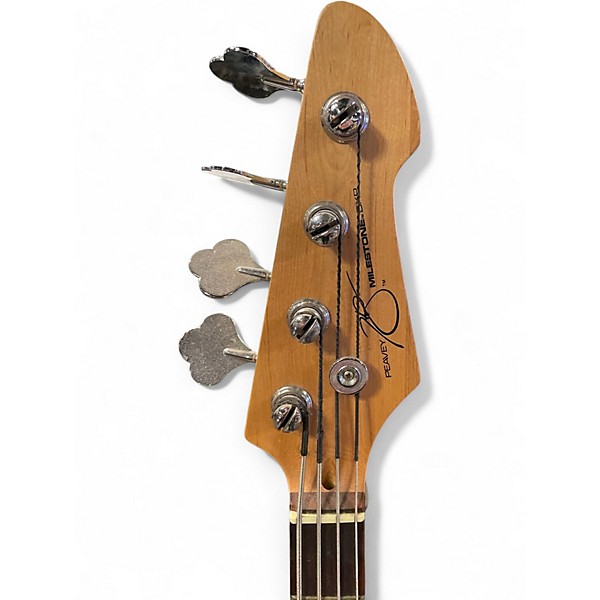 Used Peavey millestone bpx Black and White Electric Bass Guitar