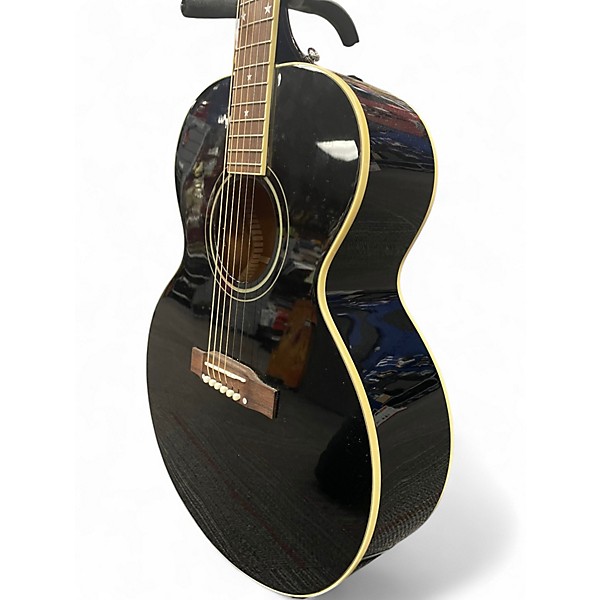 Used Epiphone Inspired by Gibson Custom J-180 LS Ebony Acoustic Electric Guitar