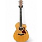 Used Taylor 214CE Deluxe Natural Acoustic Electric Guitar thumbnail