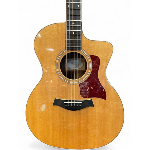 Used Taylor 214CE Deluxe Natural Acoustic Electric Guitar