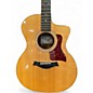 Used Taylor 214CE Deluxe Natural Acoustic Electric Guitar
