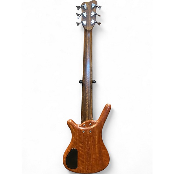 Used Warwick Pro Series Corvette Standard 6 String Natural Electric Bass Guitar